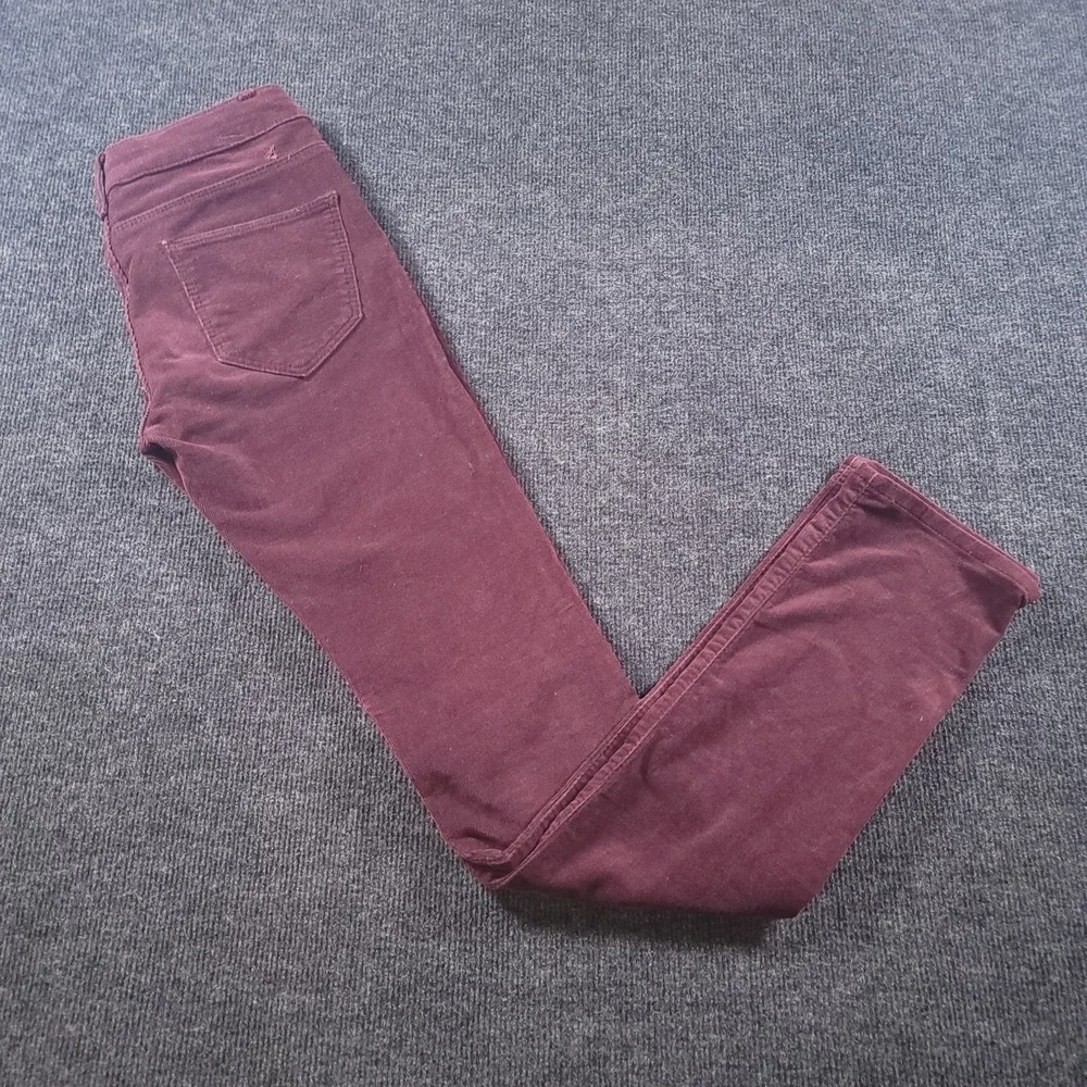 Zara Basic Women's Corduroy Skinny Pants‎ Burgundy Size 4